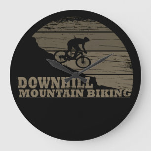 MTB Downhill Mountain Biking Large Clock