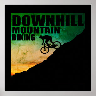 MTB Downhill Mountain Biking Poster