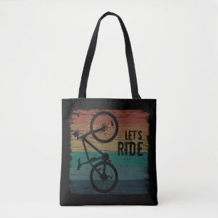 MTB Downhill - Vintage Mountain Biking Tote Bag