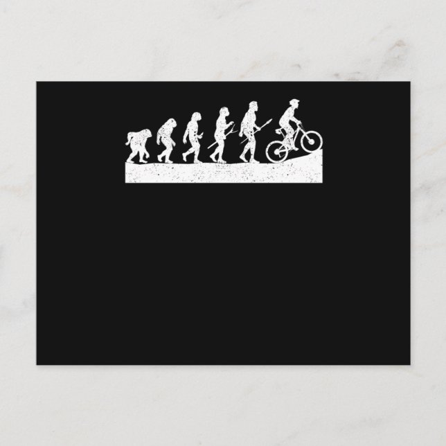 MTB Evolution Ride Mountain Bike Bicycle Sport Postcard (Front)
