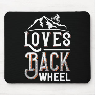 MTB - Loves Back Wheel Mouse Mat
