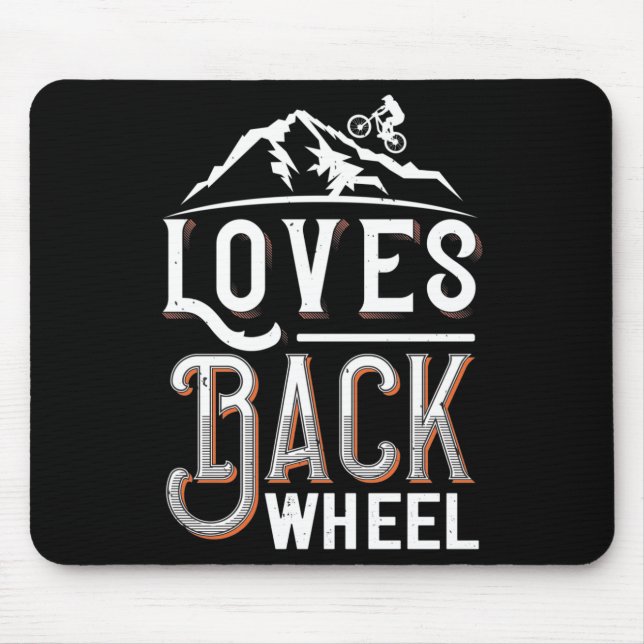 MTB - Loves Back Wheel Mouse Mat (Front)
