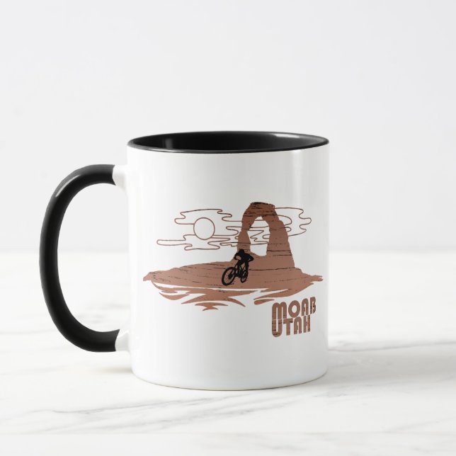 Mtb Moab - Utah Mountain biking Mug (Left)