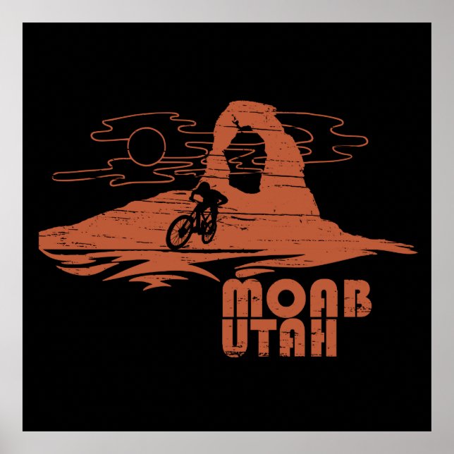 Mtb Moab - Utah Mountain biking Poster (Front)