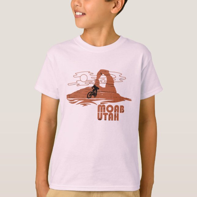 Mtb Moab - Utah Mountain biking T-Shirt (Front)