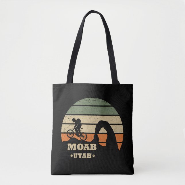 Mtb Moab - Utah Mountain Biking Tote Bag (Front)