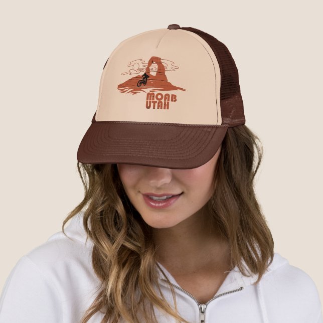 Mtb Moab - Utah Mountain biking Trucker Hat (In Situ)