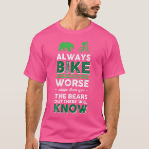 Mtb Mountain Bike Cycling Bmx Bear T-Shirt