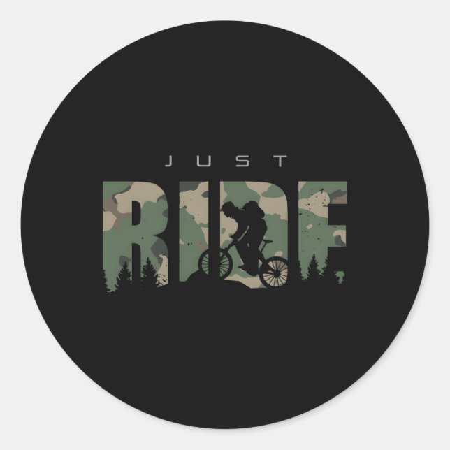 Mtb Mountain Bike Mtb Mountain Bike Classic Round Sticker (Front)