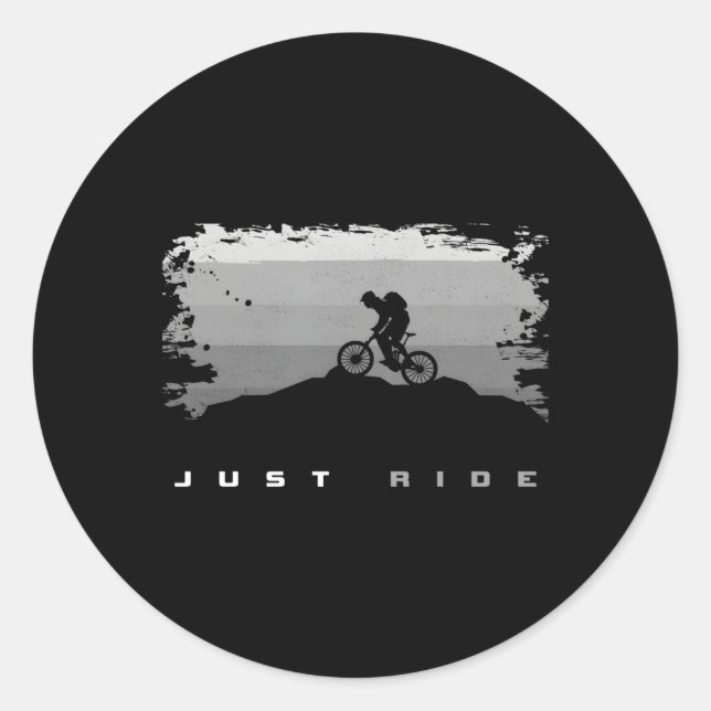 Mtb Mountain Bike Mtb Mountain Bike Classic Round Sticker (Front)