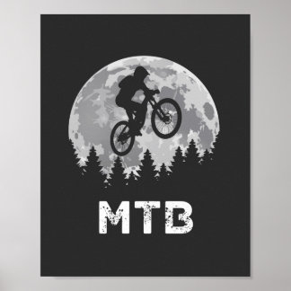 MTB Mountain bike vintage biking Poster