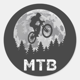 MTB Mountain bike vintage  Classic Round Sticker