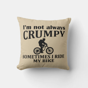 MTB Mountain Biking Humour Funny Cycling Quote Cushion