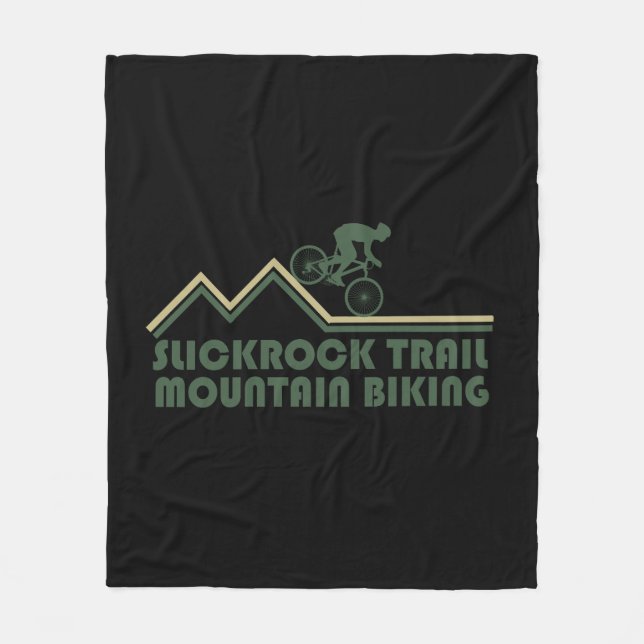 Mtb Mountain Biking - Slickrock Trails Utah Fleece Blanket (Front)