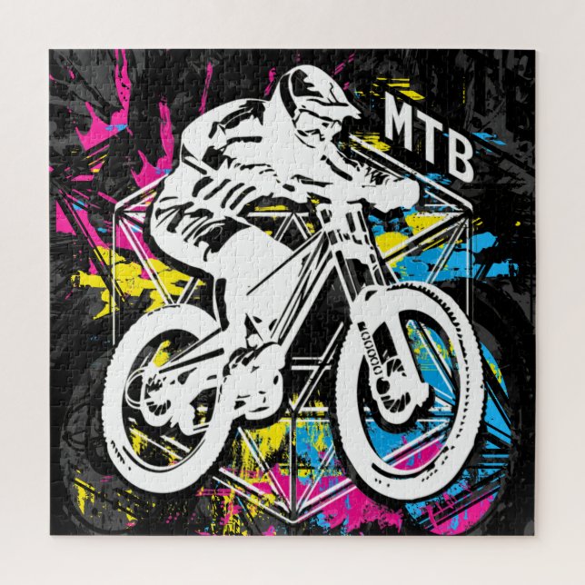 MTB Mountainbike - Mountain Biker MTB Puzzle (Vertical)