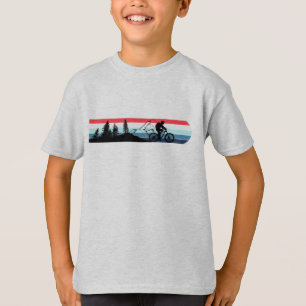 Mtb Patriotic Vintage American Flag Mountain Bike T-Shirt