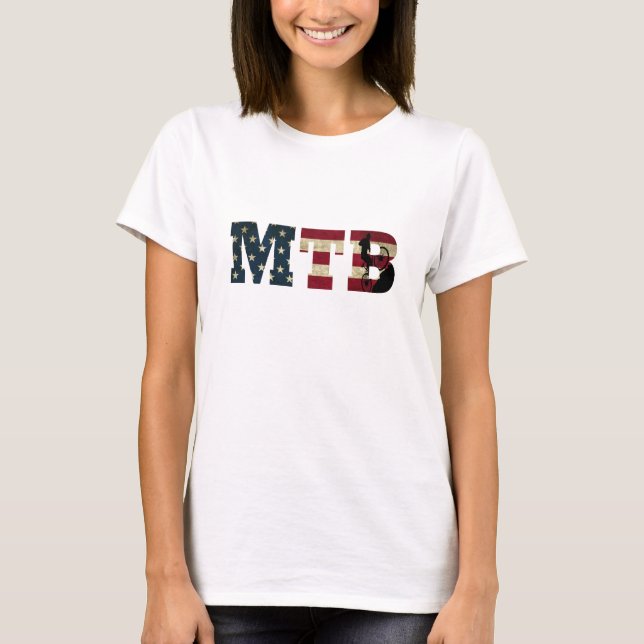 Mtb US American flag vintage T-Shirt (Front)