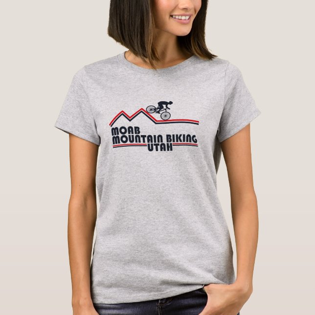 Mtb Utah - Moab Mountain Biking T-Shirt (Front)