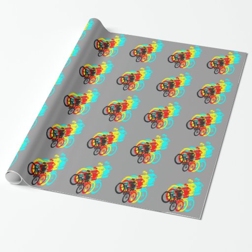 Image of MTB wheelie Wrapping Paper
