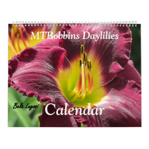 MTBobbins Daylilies - With Names - Large Calendar