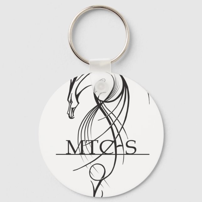 MTCHS Dragon Lineart Key Ring (Front)