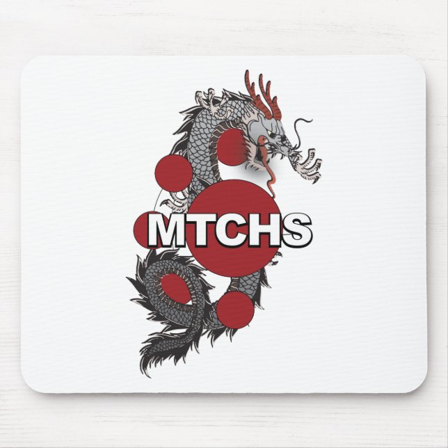 MTCHS Dragon Logo Mouse Mat (Front)