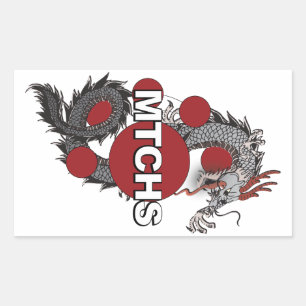 MTCHS Dragon Logo Rectangular Sticker