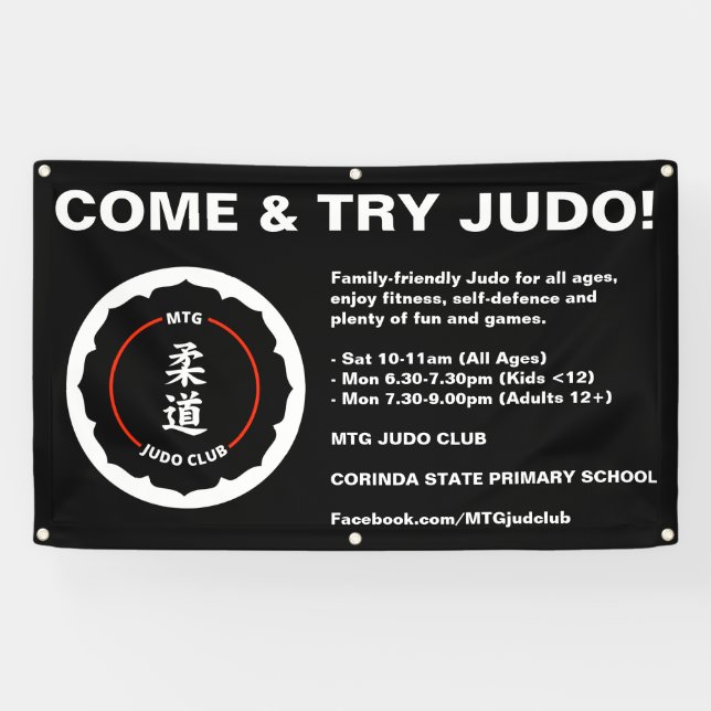 MTG Judo Club Banner (Horizontal)