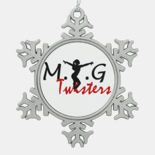 MTG Twisters Pewter Snowflake Christmas Ornament