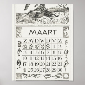 Mtheo van hoytema - kalender - herons art - accord poster