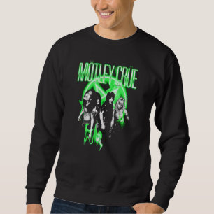 Mtley Cre Neon Green Flames Sweatshirt