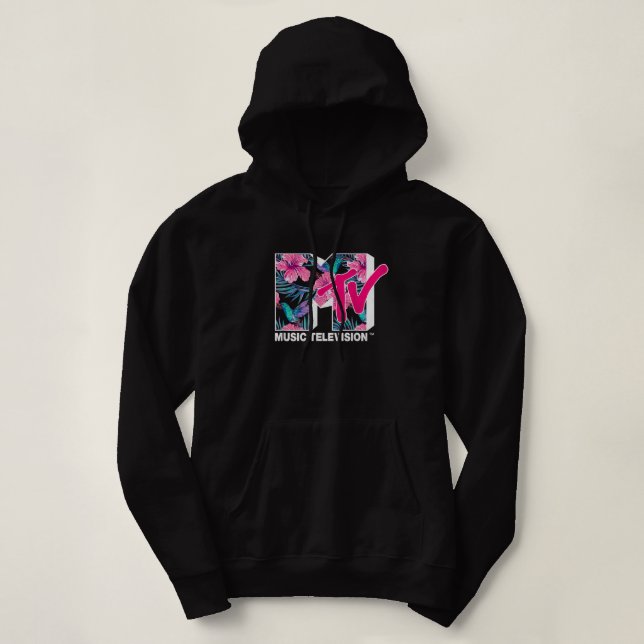 MTV Hummingbird & Tropical Flower Hoodie (Design Front)