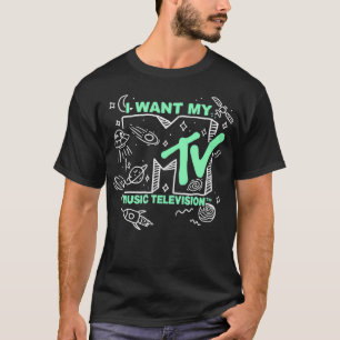 MTV I Want My MTV Doodle Logo T-Shirt