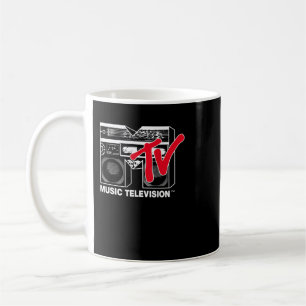 MTV Logo Red Boombox Graphic Coffee Mug