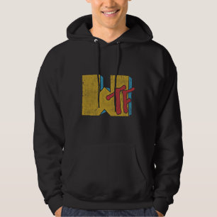 Mtv Logo WTF Distressed Style Hoodie