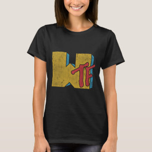 Mtv Logo WTF Distressed Style T-Shirt
