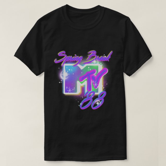 Mtv Spring Break '88 Airbrushed Text.png T-Shirt (Design Front)