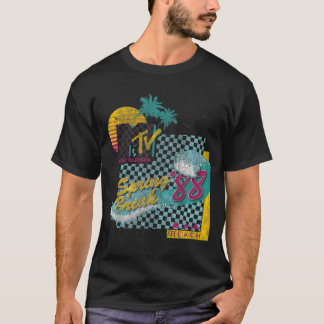 MTV Spring Break 88 Vintage Surf Graphic  T-Shirt
