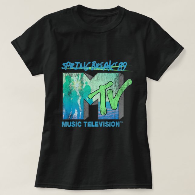 Mtv Spring Break 89 Retro Beach.png T-Shirt (Design Front)