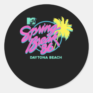 MTV Spring Break Daytona Beach Classic Round Sticker
