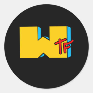 MTV WTF Happened To Music Classic Round Sticker