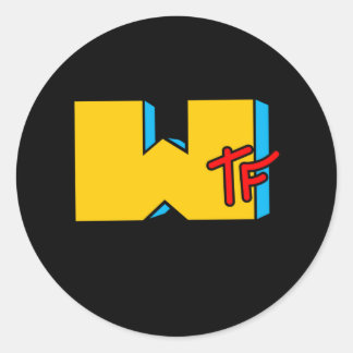 MTV WTF Happened To Music Classic Round Sticker