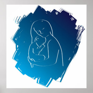 mu and baby poster