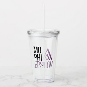 Mu Phi Epsilon Logo Acrylic Tumbler