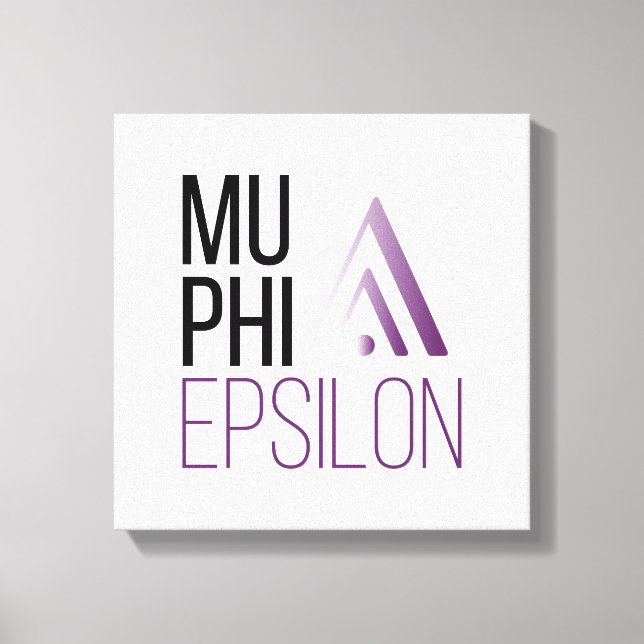 Mu Phi Epsilon Logo Canvas Print (Front)