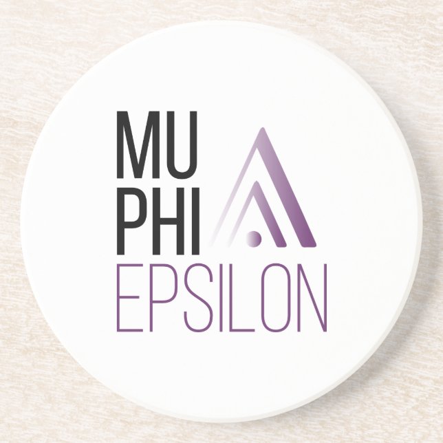 Mu Phi Epsilon Logo Coaster (Front)