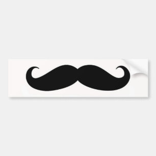 muatache bumper sticker