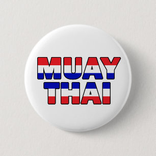 Muay Thai 6 Cm Round Badge
