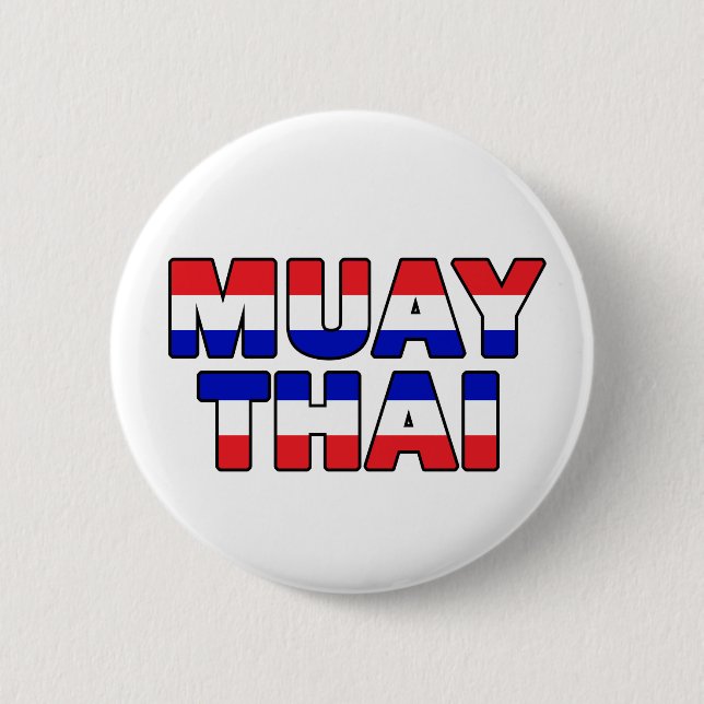 Muay Thai 6 Cm Round Badge (Front)