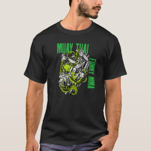 Muay Thai Alien Astronaut Fight, Mma, Kickboxing,  T-Shirt